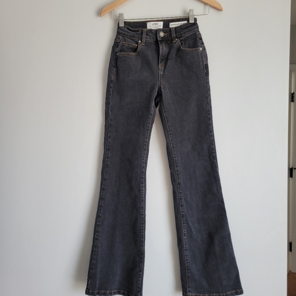 COTTON ON Women's Black Wash Stretch Bootleg Jean Size 0 - Picture 1 of 9
